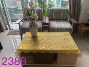 Khăn trải bàn / Mạ vàng / Hình chữ nhật / 60x120 /