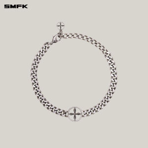 SMFK | Cross Emblem Metal Necklace Chunky Chain
