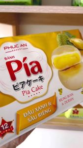 Bánh Pía Phúc An Số 12 (Chay) - Đậu xanh Sầu Riêng - 300gr/6 cái/túi