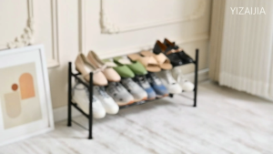 COD 2-Tier Adjustable Shoe Rack 29.52in Max Length Holds 12 Pairs of Shoes Durable Black Finish Perfect for Filipino Homes Small Spaces & Entryways - Easy Assembly Organiser COD
