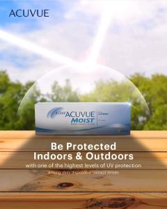 (30 lenses) Kính Áp Tròng 1-Day Acuvue Moist with LACREON UV Johnson&Johnson