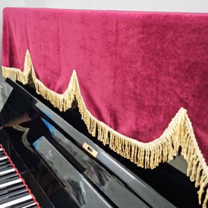 [HCM]Khăn phủ đàn Piano cơ đỏ đô nhung dày mềm mịnkích thước 1m9 x 80cm
