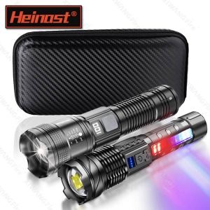 High Strong Power Led Flashlights Tactical Flash Light Torch Ultra Bright Lamp USB Charging Camping Fishing Defensa Zoom Lantern
