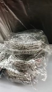 HUWA 45G hot sale kitchen sponge stainless steel scrubber pot metal scourer from factory