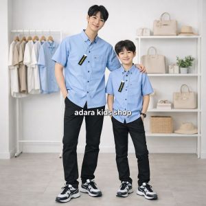 TERLARIS ATASAN COUPLE KEMEJA POLOS AYAH DAN ANAK  LAKI LAKI HARGA MASING MASING