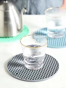 Non-Slip Silicone Mat Table Kitchen Pot Mat Bowl Pad Multifunction Heat Resistance Tableware Honeycomb Stylish Silicone Heat Insulation Mat