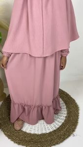 Gamis Set Hijab Gamis Crinkle Gamis AnaK Tanggung Usia 7-12Tahun