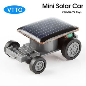 VTTO Mini Solar Car Gadget Smallest Solar Power Toy Car Racer Educational Solar Powered Toy Energia Solar Kids Toys Cricket