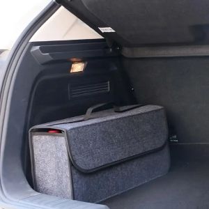 Car Trunk Organizer Foldable Car Soft Felt Storage Box Non-Slip Large Capacity Trunk Bag for SUV Auto Truck Van
