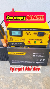 Sạc bình ắc quy 12V 24V tự động 200AH Bolaimei dòng sạc nhanh 15A HÀNG CHÍNH HÃNG sạc bình ắc quy ô tô sạc bình ắc quy xe máy sạc được cả bình khô và bình nước sac acquy 12v