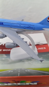 Korean Air Airbus A380 8 Inch PREMIUM Diecast Airplane Model 20 CM Double Deck Aircraft with Landing Gear Display Stand Aviation Collectible