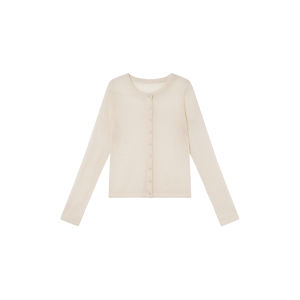 NIHAOKANONG | Áo Cardigan Knit Mohair Nhẹ Short Rộng Spring Summer