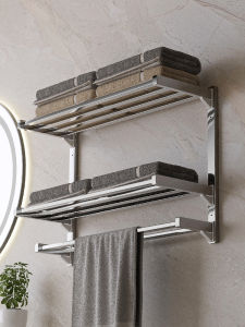 WEIMEIYUAN | Wall-Mounted No-Drill Towel Rack for Bathroom
