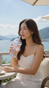 Cute Reusable Drinking Cup 17.8cm Height x 9.4cm Length 350ML Tumbler