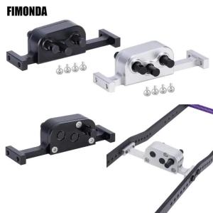 3-Speed Aluminum Transfer Case for 1/10 RC Crawler - Underdrive Normal Reverse Gears - Fits LCG Chassis Cheater Rigs