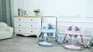 ~Dari KL~ Baby Walker with Music Anti-O-Leg Foldable Portable Folding Adjustable Height Push Walkers Toddler