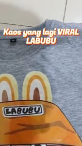 ChiliRed Kids Kaos Atasan Perempuan viral labubu lucu / Tshirt perempuan laki laki viral trendy sablon dtf