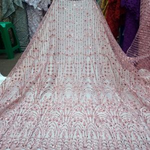 Kain tulle spenggel|Bahan kebaya full payet|Tille bordir|motif baru!