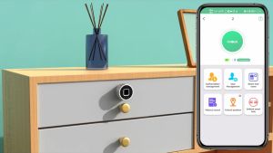 【Mua 2 miếng 5%】Ổ khóa khẩu vân tay thông minh cao cấp Khóa Tủ Ngăn Kéo - vân tay Bluetooth 3 chức năng cho ngăn kéo tủ văn phòng 30MM