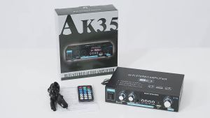 AK35 800W Amplifier with Bluetooth with Digital HiFi Fm Radio USB for Car&Home DC12V/AC100-220V