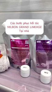 TÚI SỐ 3 PHỤC HỒI 3 BƯỚC 123+ MILBON GRANDKAGE TÓC THƯỜNG NEW 600ML