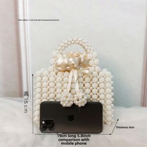 Ugals French Fairy Waxberry Ball Dinner Hand-Woven DIY Material Package Hand-Woven Beads Pearl Bag Tote
