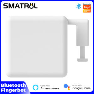 SMATRUL Smartlife/Tuya Wireless Switch Bot Smart Bluetooth Finger Robot Fingerbot Switch Button Pusher Smart Life App Voice Control for Alexa Google Assistant