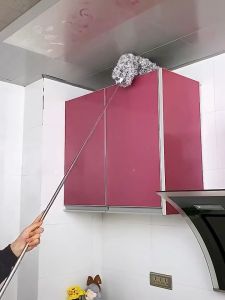 UBH 282CM Long microfiber fan dust cleaner Pembersih habuk siling Bendable Head Duster ceiling fan Bulu ayam Penyapu habuk kipas