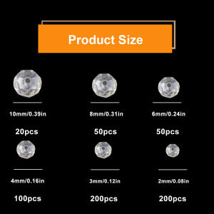 20-200pcs High-Quality White AB Austrian Crystal Glass Flat Round Spacer Loose Beads For DIY Jewelry Making Bracelets Necklaces