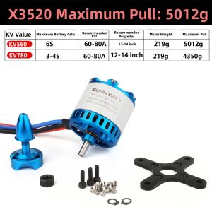 SUNNYSKY | Brushless Motor for Fixed Wing and Competition RC Models X3525