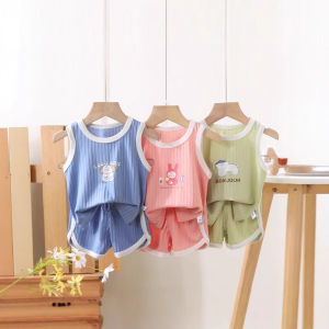 Tagkita | Thin Ice Silk Vest Short Set For Children