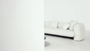 BUNISE โซฟาผ้าขนแกะ สไตล์มินิมอลอิตาลี 2–3 ที่นั่ง ดีไซน์ครีเอทีฟสำหรับห้องนั่งเล่นและคอนโดขนาดเล็ก รุ่น Lano จัดส่งฟรีทั่วไทย