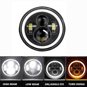 7 inch LED Headlight For Motorcycle 7 Round Headlight For Harley Jeep Wrangler JK LJ CJ Hummer H1 H2 1PCS