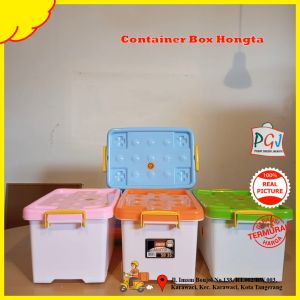 GLM - Container Box Hongta Plastik Kapasitas 9 Liter 26 Liter 35 Liter / Kotak Penyimpanan Besar / Container Serbaguna / Tempat Penyimpanan Baju