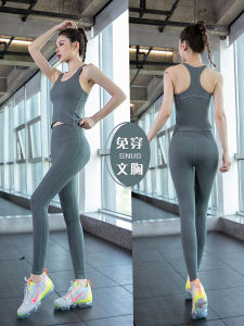 ชุดโยคะสำหรับผู้หญิง ชุดออกกำลังกายฤดูร้อน ชุดโยคะพร้อมแผ่นรองหน้าอก ชุดโยคะสำหรับวิ่ง ชุดโยคะสำหรับฟิตเนส ชุดโยคะลำลอง