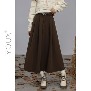 YOUXIANG | Chân Váy A-Line Cao Waist Giúp Giảm Cân