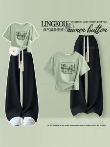NUMEN BUTTON | Large Size Summer Women Casual Set