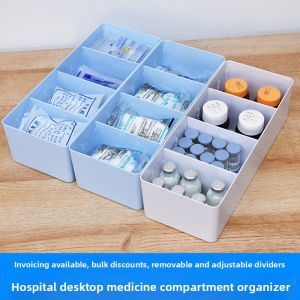 Medical Use Drawer Divided Storage Box Medicine Sorting Basket Hospital 6S Management Drug Subpacking Box Organizing Case