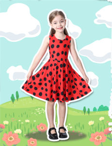 Hawaiian Outfit for Girls: Tropical Flamingo Print Beach Dress & Swimsuit Cover-Up