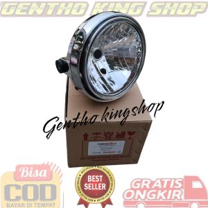 REFLEKTOR LAMPU DEPAN NINJA SS R S BULAT CHROME SAMA SEPERTI ASLINYA RING BESI