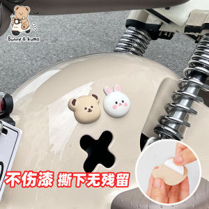 Cartoon Style Decorative Stickers for Electric Vehicle Motorcycle Body Decoration Cute Rearview Mirror Accessories Cover up