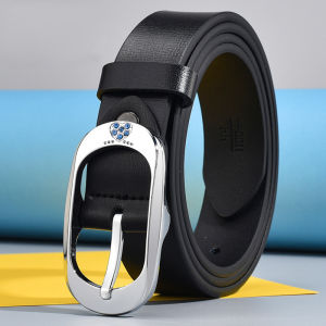 Golfist | White Leather Female Wide Belt With Pin Buckle