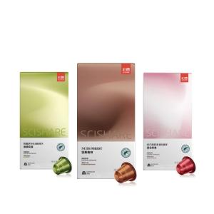 SCISHARE | Black Coffee Capsules Compatible with Nespresso Machines 50 Capsules SCISHARE