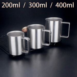 ZHIZHOU | Double-layered Insulated Travel Mug with Lid and Measurement Markings Office Use