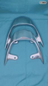 Behel Satria Fu Begel Satria FU Bagian Belakang Bahan Alumunium Tebal Varian Warna Silver dan Hitam