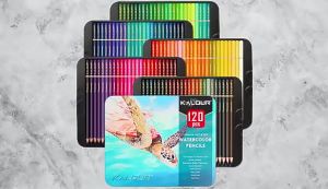 hopk | Bộ 120 Bút Chì Màu Chuyên Nghiệp Dành Cho Nghệ Sĩ Người Lớn Vẽ & Tô Màu Sách Tạp Chí Đồ Dùng Nghệ Thuật Độ Cứng Chì 2B