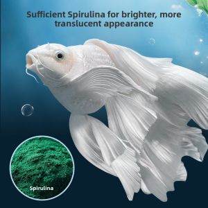 MONLEYTA | Goldfish Feed Small Particles观赏鱼食 sinking Butterfly Carp Fish Food For Carassius Auratus Pond Fish Taiwan White Gold