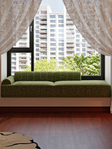 Garyform 2025 New French Vintage Cream Window Seat Integrated Bedroom Sofa Special for Chaohu Sofa Memory Foam Comfortable