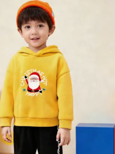 [🚚จัดส่งจากกรุงเทพฯ] เสื้อฮูดเด็กสำหรับคริสต์มาสนุ่มสบายสำหรับเด็ก 2-8 ปี ยูนิเซ็กส์