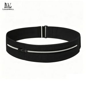 LouisWill Outdoor Running Multi functional Surrounding Ultra thin Invisible Fit Waterproof Sports Waist Pack Jogging Belt Fanny Pack for Workouts Sports Outdoor